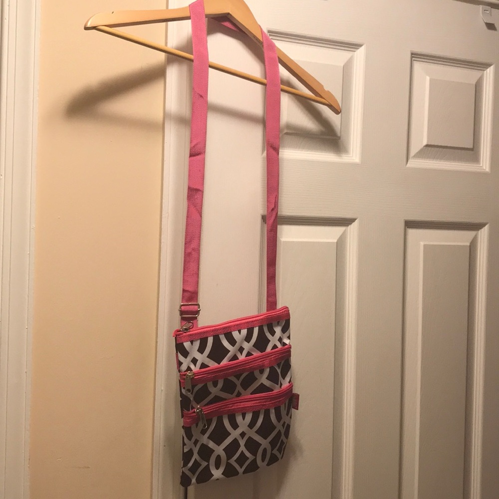 New Pink and brown crossbody bag by N Gil